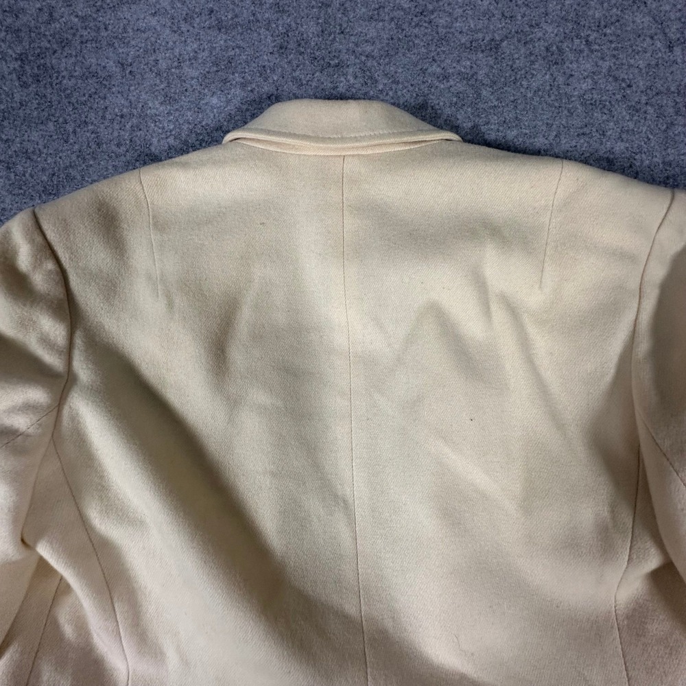 Pendleton Wool Blazer Petite Cream Womens Vintage USA Made - Picture 15 of 16